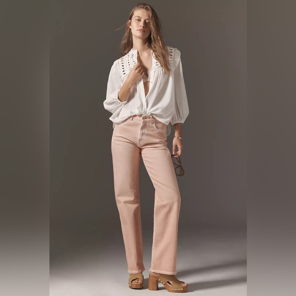 Like New By Anthropologie Long-Sleeve Twisted Latticework Blouse size XS - Picture 4 of 13